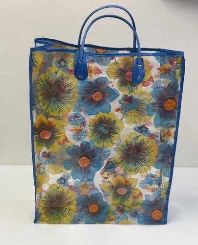 Vtg clear plastic - plastic, flower