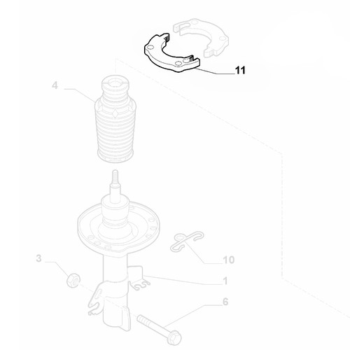 Genuine front shock absorber - shock,