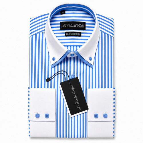 Mens baby blue - blue, white