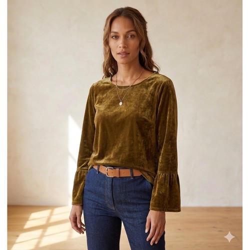 Habitat velvet scoop neck - habitat,
