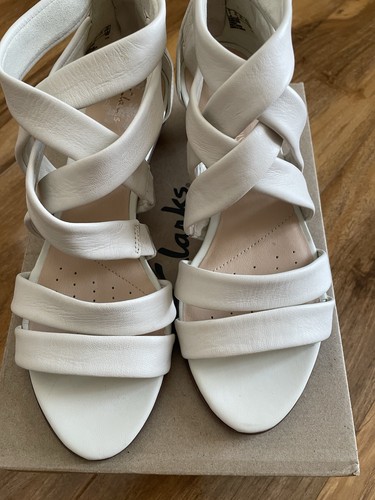 Ladies clarks leather - leather, low