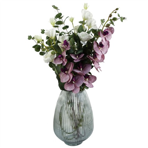 70cm grey glass - grey, vase