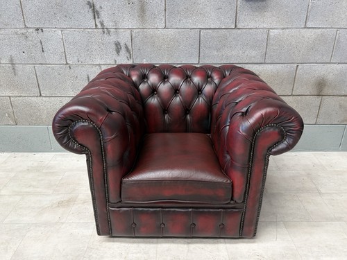 Stunning oxblood leather club - oxblood,