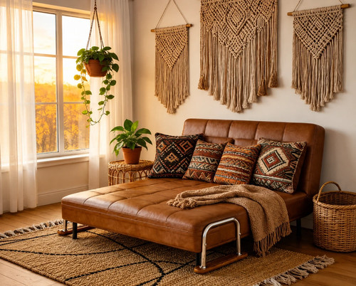 Retro sofa bed 150cm vintage - bed,