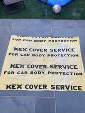 VINTAGE,CLASSIC CAR WORKSHOP CLOTH WING PROTECTOR, KEX COVER SERVICE 57” X 42”