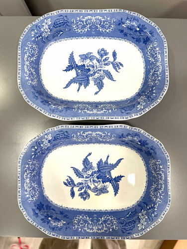 Spode set oval floral - oval,