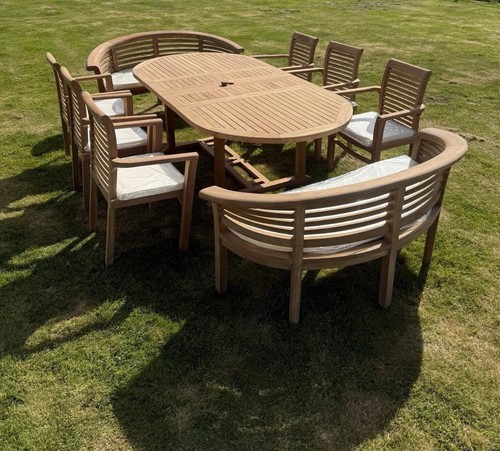 Teak garden furniture set 4cm - teak,
