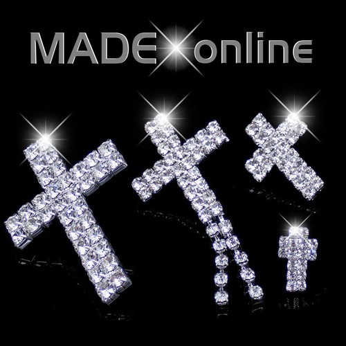 Cross earrings double - cross, earrings,