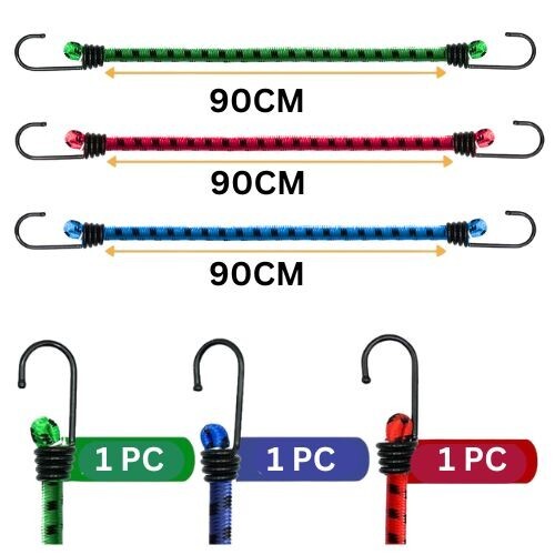 3pk bungee cords - bungee, long