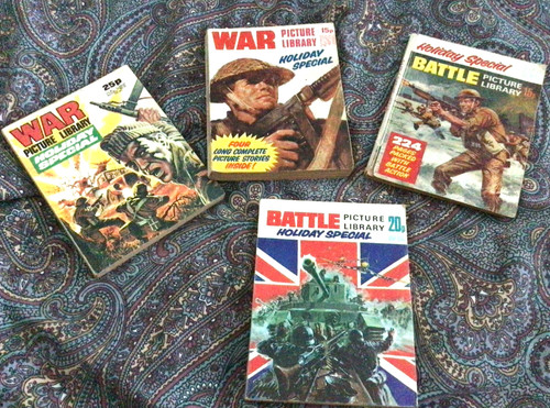Vintage battle and - war, library