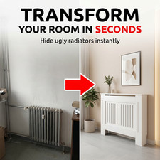Modern radiator cover white - modern,