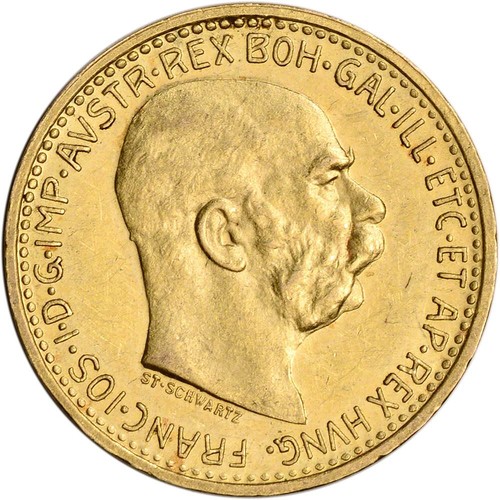 Austria gold corona 0980 - gold, 10