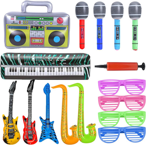 Inflatable party props guitar - party,