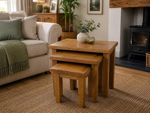 Large solid oak heavy - large, nest