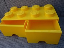 8 stud Yellow Lego storage box