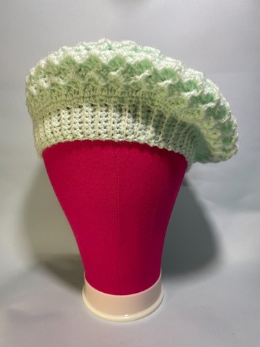 Beret hat handmade crochet - beret,