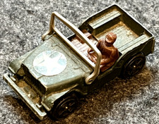 VINTAGE CORGI WHIZZWHEELS GREEN WILLYS JEEP MILITARY VEHICLE MADE IN GT. BRITAIN