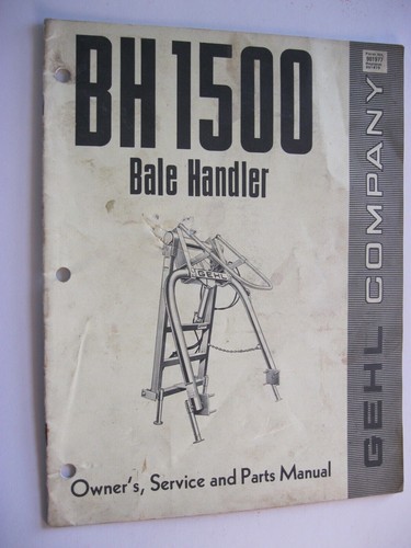 Gehl bh1500 bale handler - gehl,