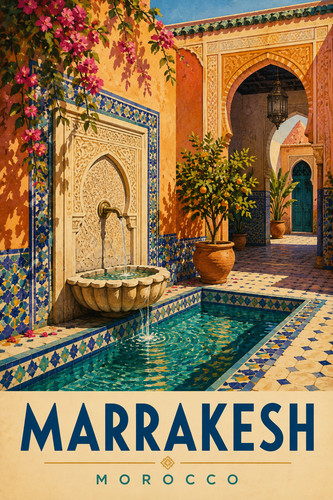 118 marrakesh morocco - marrakesh, poster