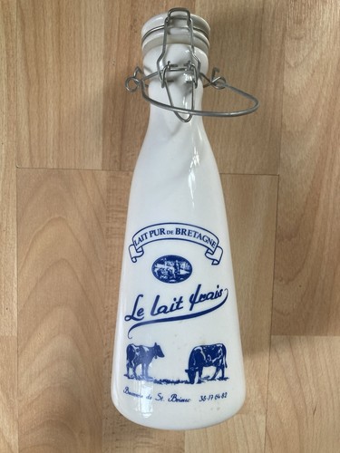 Vintage french milk bottle - vintage,