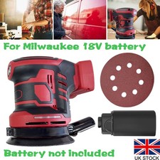 125mm Rotary Sander Cordless Random Orbital Sander for Milwaukee 18V Battery UK
