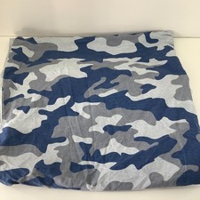 Dunelm Single Duvet Cover Blue Grey Camouflage Polycotton Bedding size 