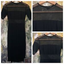 WOMENS DRESS BLACK PENCIL SEE