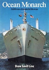 Large 1971 Shaw Savill OCEAN