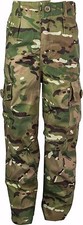 Kids Camo Army Trousers Polycotton MTP Style HC Soldier Camouflage Combat Play