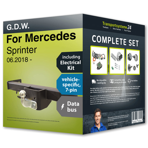 Towbar fixed for mercedes - fixed,