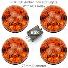 4 RDX LED 73mm Amber Indicator
