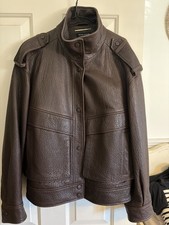Reiss Chocolate Brown Leather