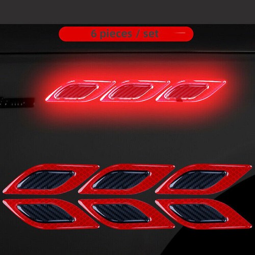 Reflective red sticker - 3d,