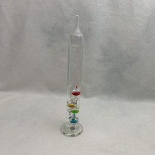 Multi-coloured Galileo Thermometer 19 - 25 Deg C, 30 Cms Tall