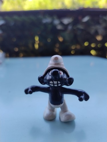 Peyo vintage angry black - vintage, smurf