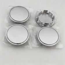 4Pcs 65mm Chrome ABS Plastic