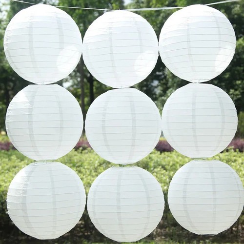 30cm white paper lampshade - 30cm,