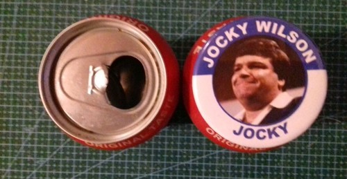 Jocky wilson darts badge - (b),