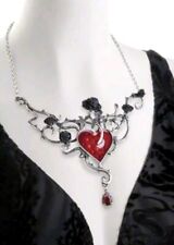 Alchemy Gothic Bed of Blood Roses Necklace Goth Whitby Red Vampire Discontinued
