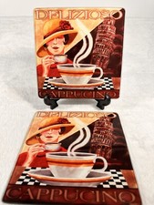 Retro Art Deco Glass Hot Plate