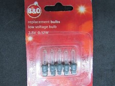 B and Q Christmas bulbs   2.5v