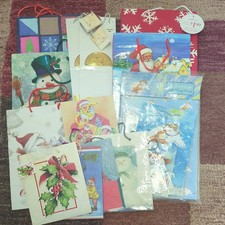 Mixed Assorted Bundle Christmas  Birthday Xmas Gift Bags Different Sizes  Joblot