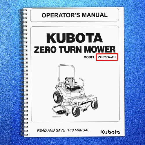 Kubota zg327a zero - zero, turn