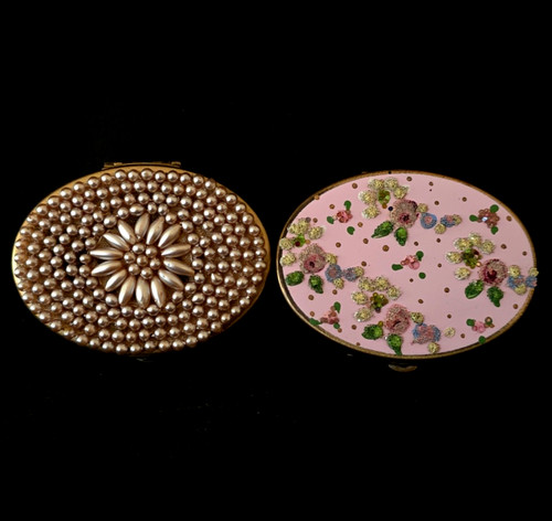 Vintage powder compact duo - compact,