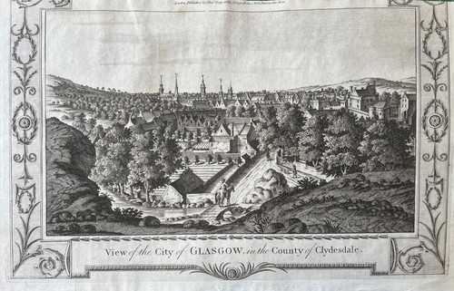 1784 antique print view - view, of