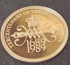 1989 PROOF BILL OF RIGHTS 2 POUND £2 COIN