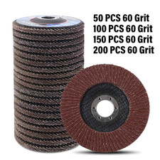 50-200Pcs Angle Grinder Flap Discs 115mm/4.5" 60 Grit Grinding Sanding Wheel New