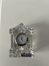 SMALL EDINBURGH CRYSTAL CLOCK