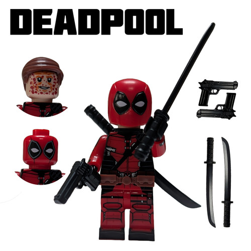 Deadpool minifigure custom - deadpool,