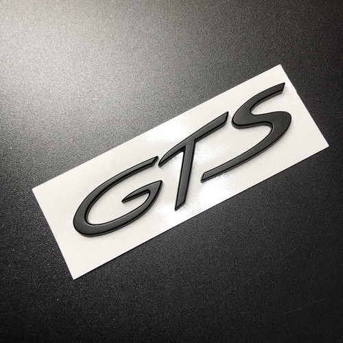 1pcs gts badge matte - gts, black